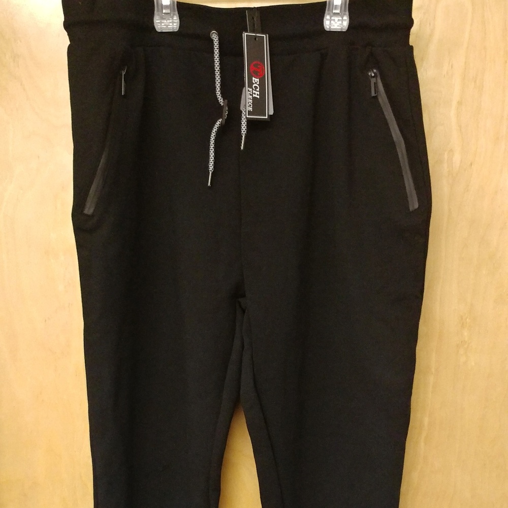 Galaxy Tech Fleece Slim Jogges Black MTFP-502BK